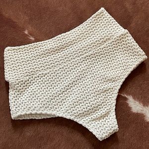 Montce Swim High Waisted Crocheted Bottoms